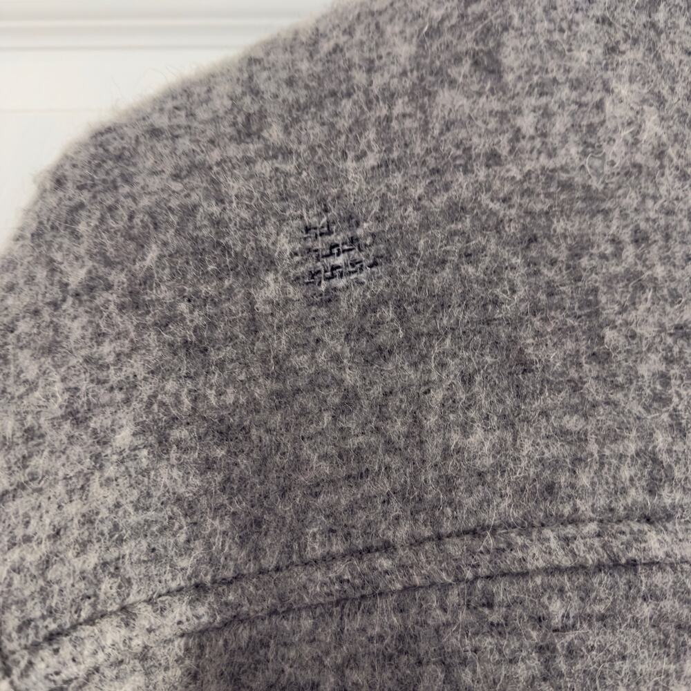 Madewell Gray Wool Blend Shirt Jacket Sz S 
Oversized Button Front Utility Coat - Picture 4 of 14